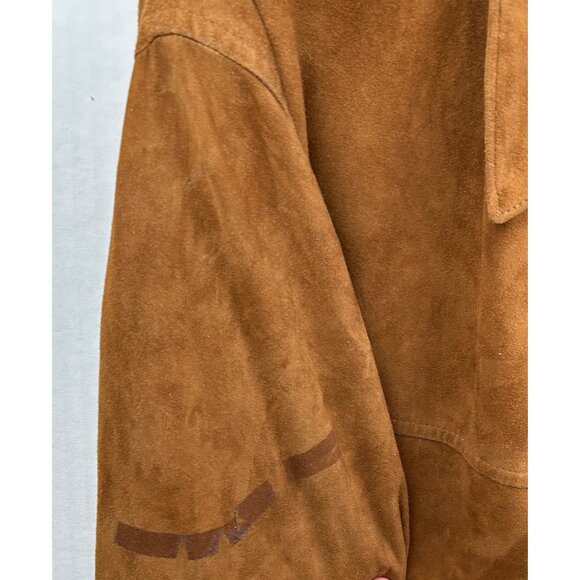 Vtg Vinci Vera Pelle Suede Italian Jacket XL 46-48 Genuine Leather Buttery Soft - Picture 15 of 16